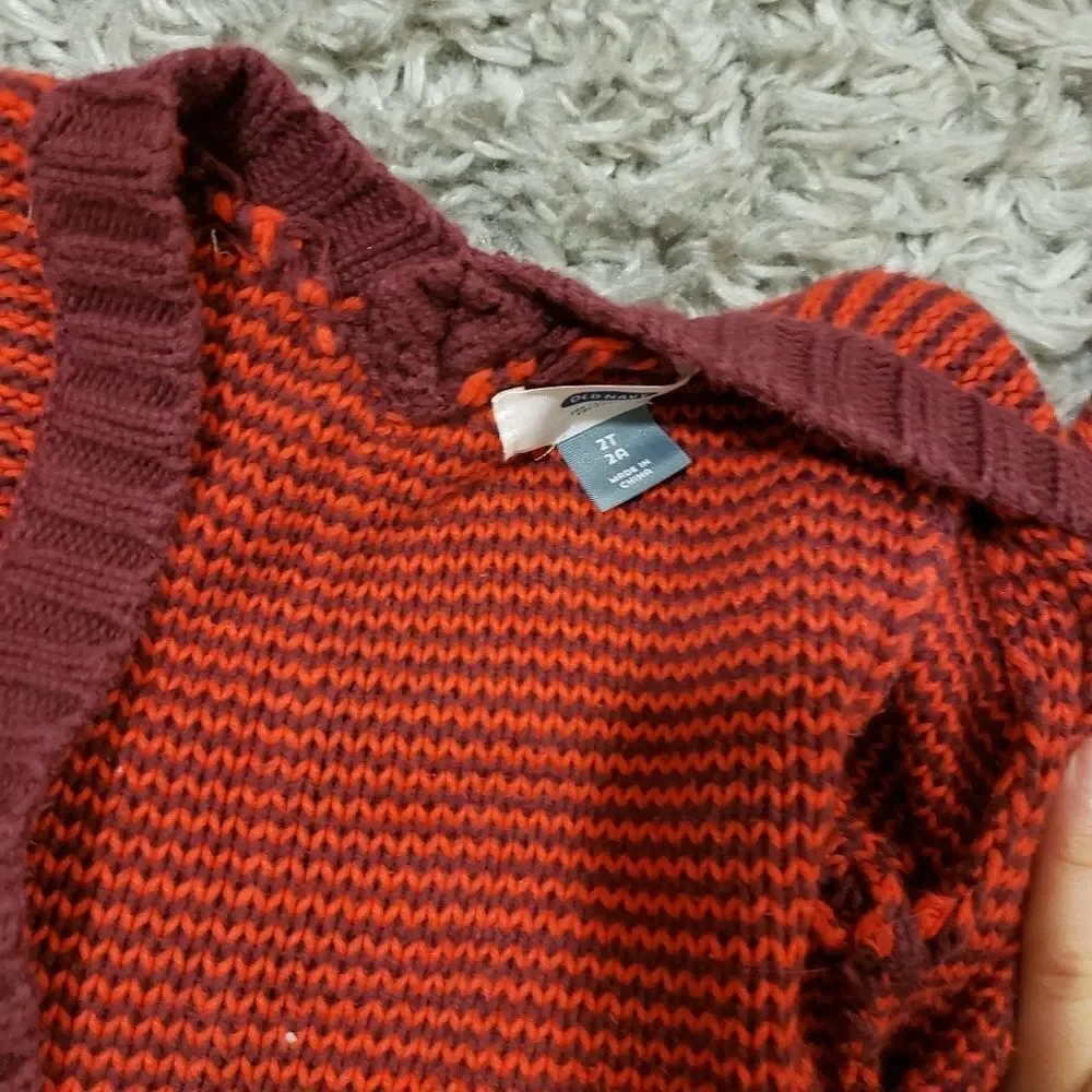 Old Navy Girls knitted front open cardigan